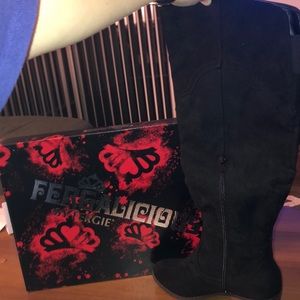 Fergalicious NIB Bata Black western boots (8M)